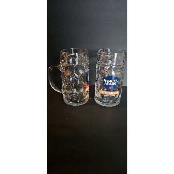 Samuel Adams Oktoberfest Beer Mug Set 2 16.9 oz Stein - Picture 2 of 4